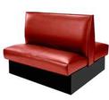 Restaurant booth seating repaired and reupholstered
